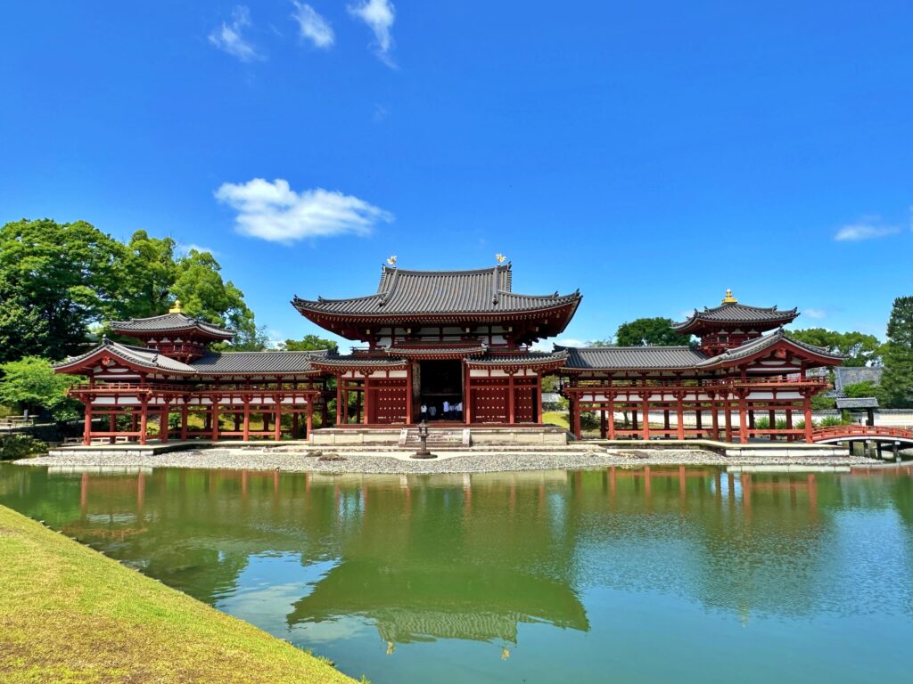 平等院鳳凰堂の真正面写真