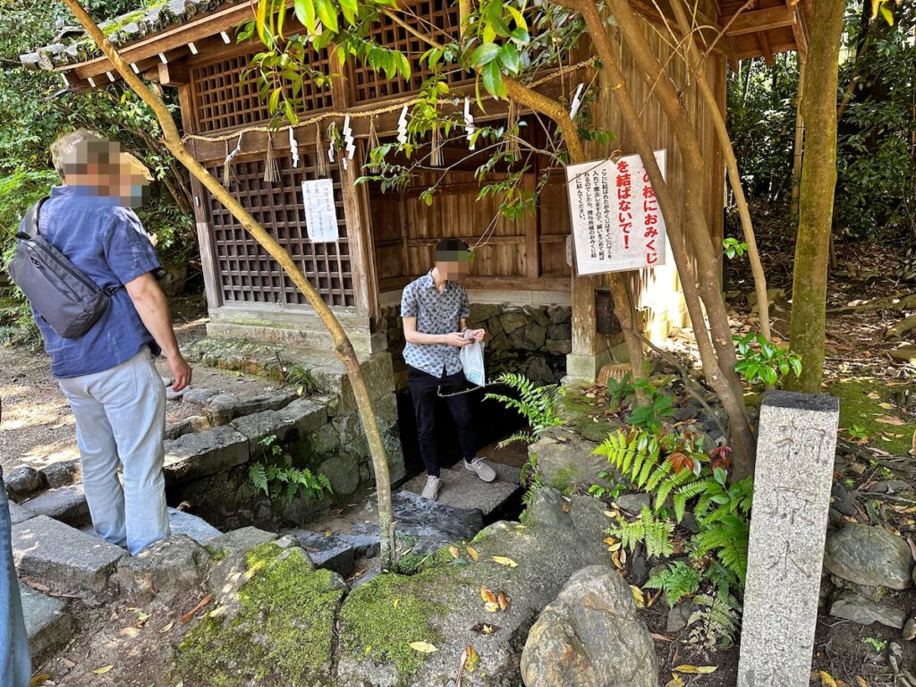 宇治上神社の桐原水