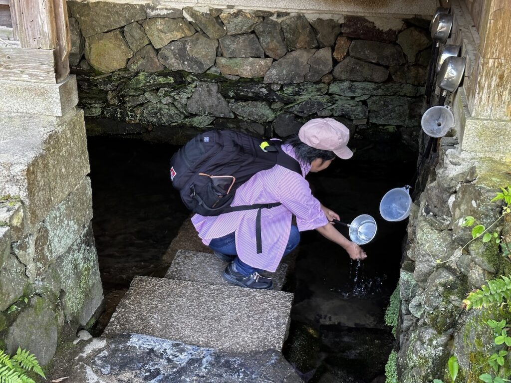 宇治上神社の桐原水