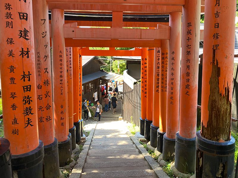 三ノ峰（下社神蹟）から四ツ辻への参道