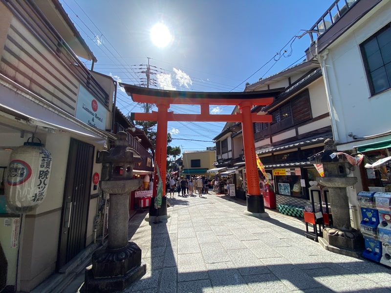 伏見稲荷大社　裏参道の最後の鳥居