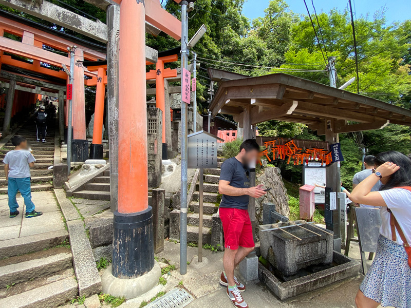 田中社神蹟（荒神峰）　手水舎