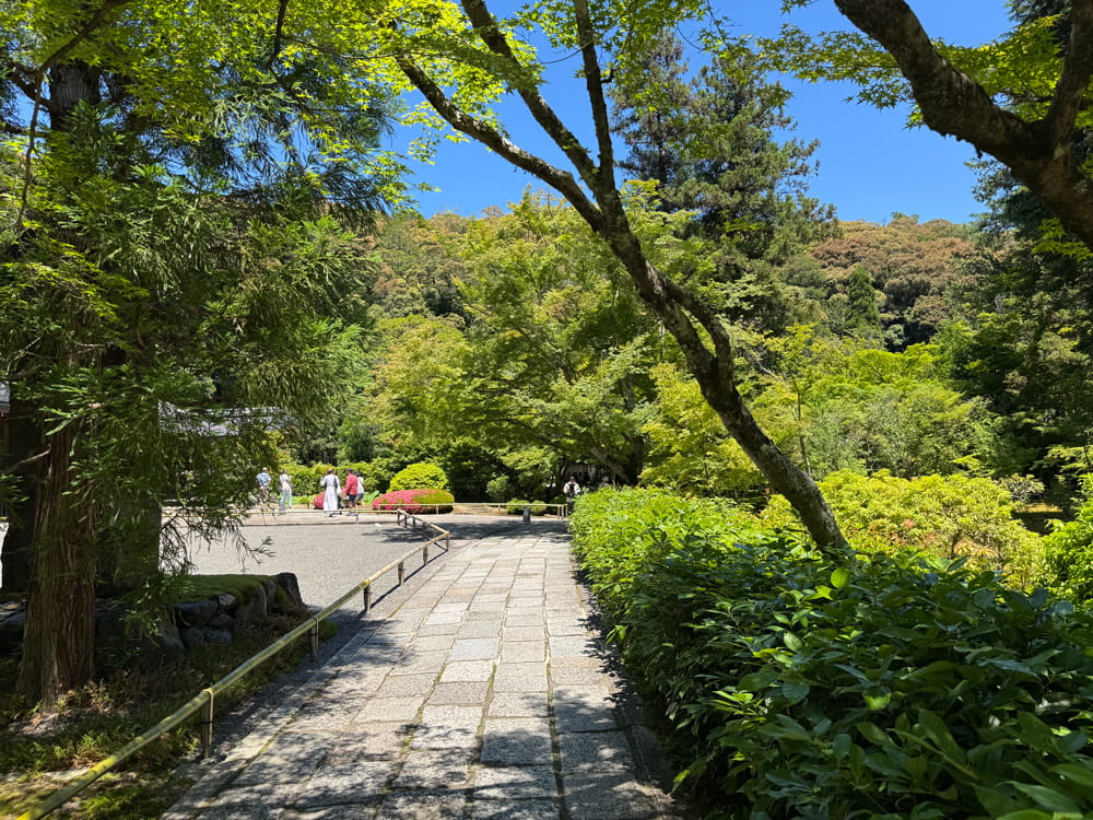 西芳寺(苔寺)の本堂への道